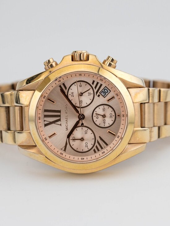 Michael Kors MK-5799 Chronograph Quartz Analog Women\'s Watch New Battery main image 8